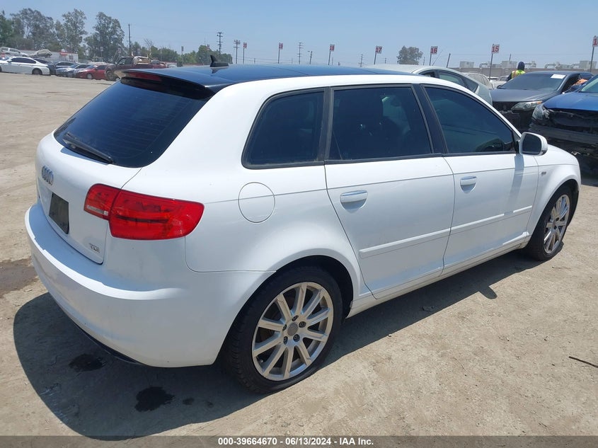 2011 Audi A3 2.0 Tdi Premium VIN: WAUKJAFM6BA124287 Lot: 39664670