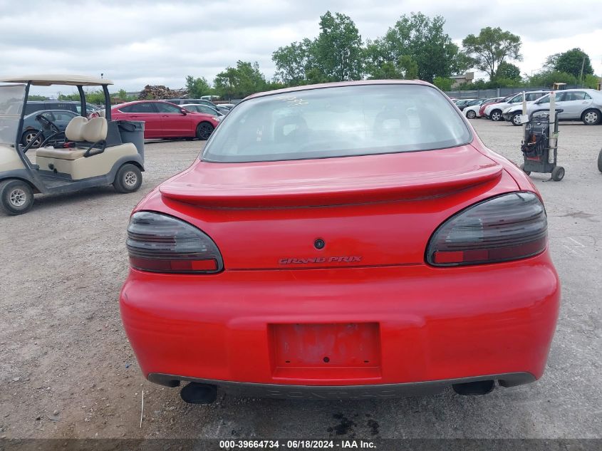 2000 Pontiac Grand Prix Gt VIN: 1G2WP52KXYF278810 Lot: 39664734