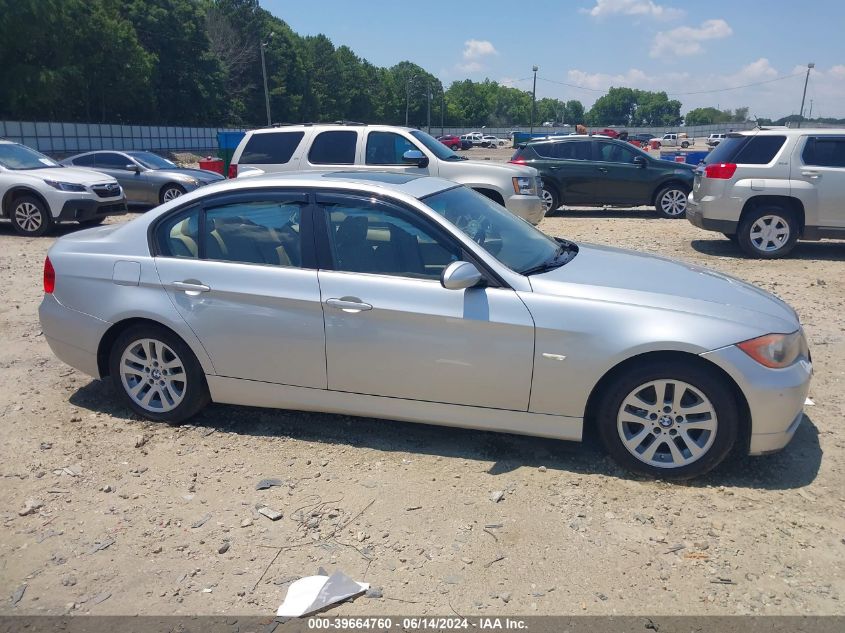 2007 BMW 328I VIN: WBAVA33587PG49476 Lot: 39664760
