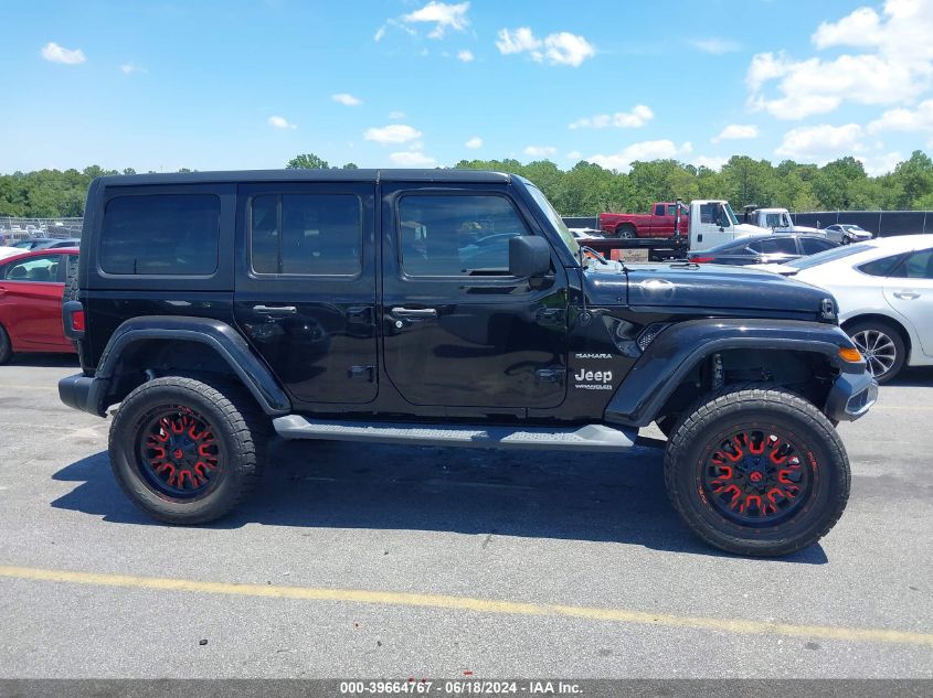 2018 Jeep Wrangler Unlimited Sahara 4X4 VIN: 1C4HJXEG8JW303251 Lot: 39664767