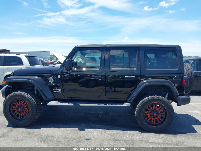 2018 Jeep Wrangler Unlimited Sahara 4X4 VIN: 1C4HJXEG8JW303251 Lot: 39664767