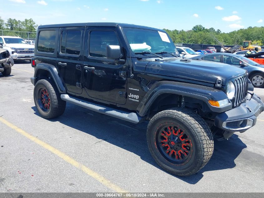 2018 Jeep Wrangler Unlimited Sahara 4X4 VIN: 1C4HJXEG8JW303251 Lot: 39664767