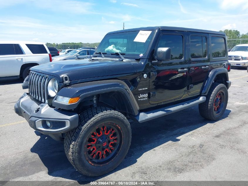 2018 Jeep Wrangler Unlimited Sahara 4X4 VIN: 1C4HJXEG8JW303251 Lot: 39664767