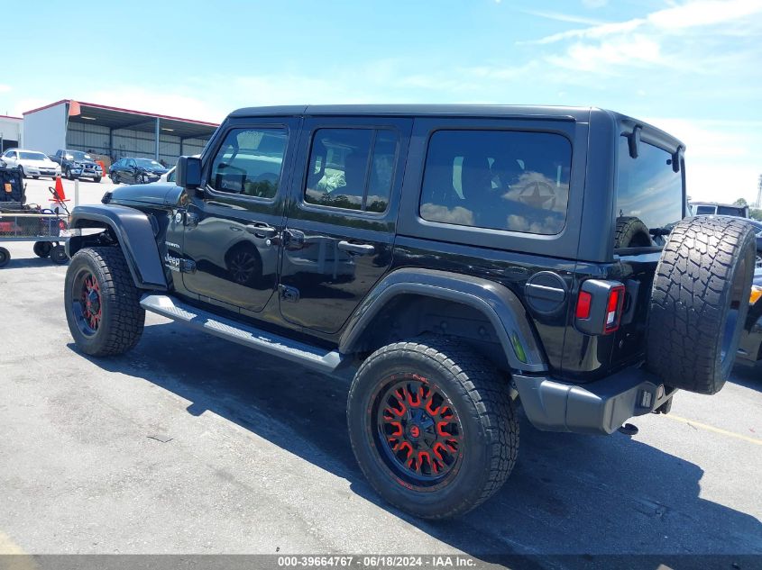 2018 Jeep Wrangler Unlimited Sahara 4X4 VIN: 1C4HJXEG8JW303251 Lot: 39664767