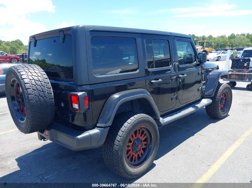 2018 Jeep Wrangler Unlimited Sahara 4X4 VIN: 1C4HJXEG8JW303251 Lot: 39664767