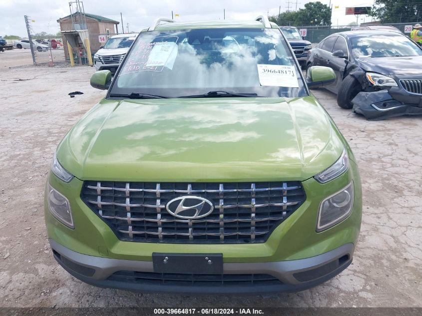 2021 Hyundai Venue Sel VIN: KMHRC8A37MU125108 Lot: 39664817