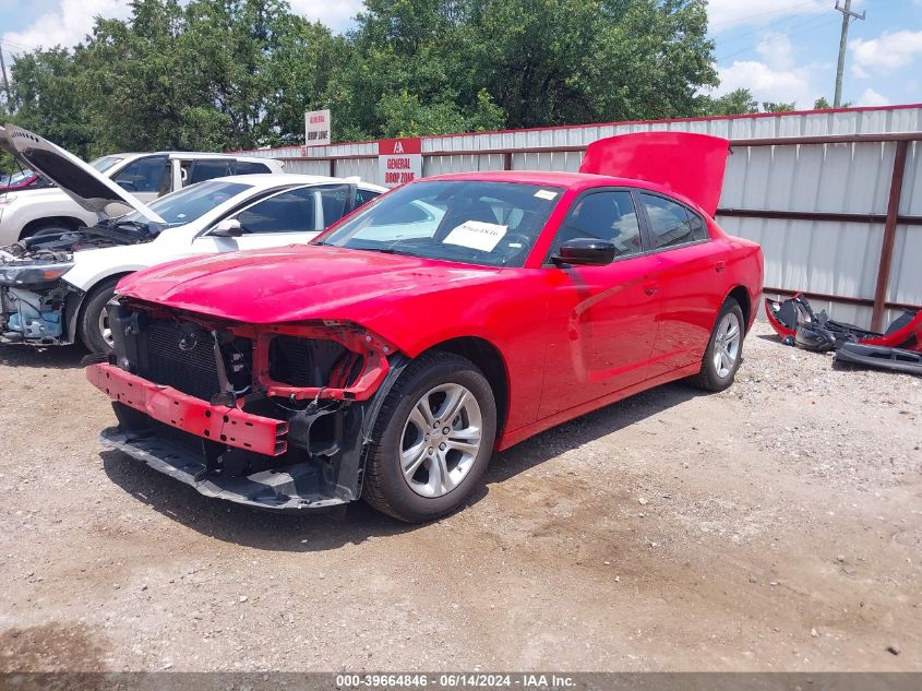 2023 Dodge Charger Sxt VIN: 2C3CDXBG1PH663303 Lot: 39664846