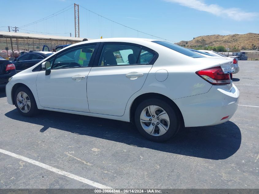 2015 Honda Civic Lx VIN: 19XFB2F56FE252709 Lot: 39664848