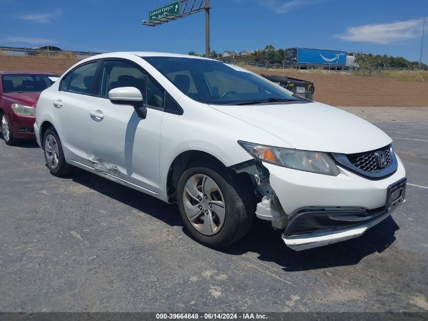 2015 Honda Civic Lx VIN: 19XFB2F56FE252709 Lot: 39664848