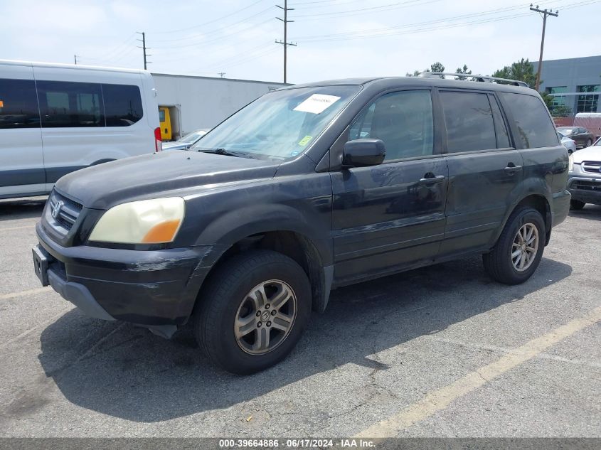 2004 Honda Pilot Ex VIN: 2HKYF18474H579334 Lot: 39664886