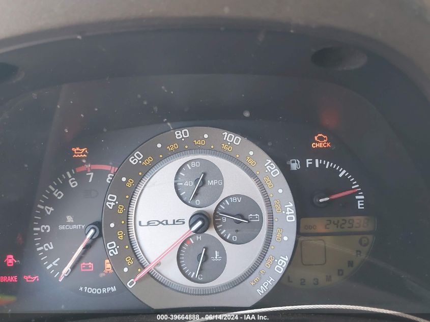 2001 Lexus Is 300 VIN: JTHBD182310031638 Lot: 39664888