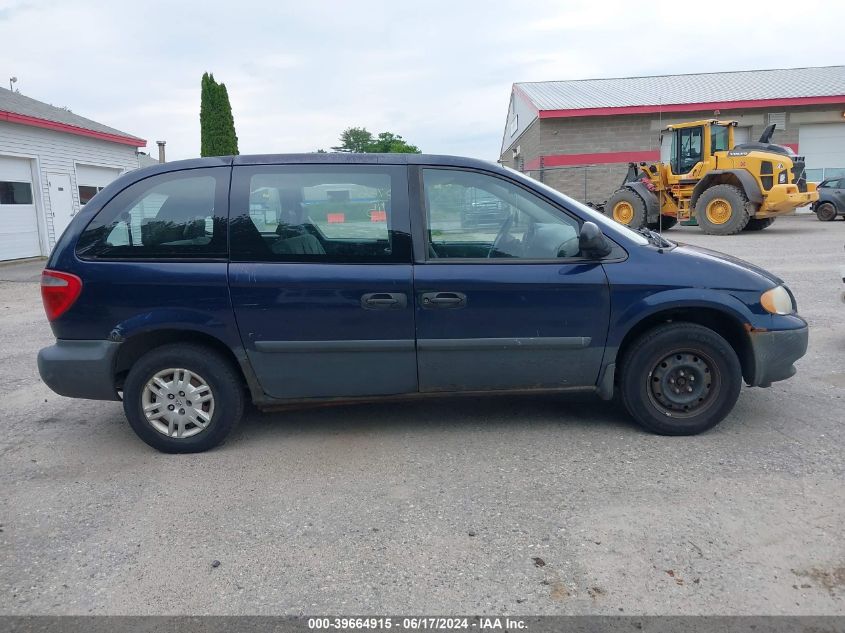 2005 Dodge Caravan Se VIN: 1D4GP25BX5B265524 Lot: 39664915