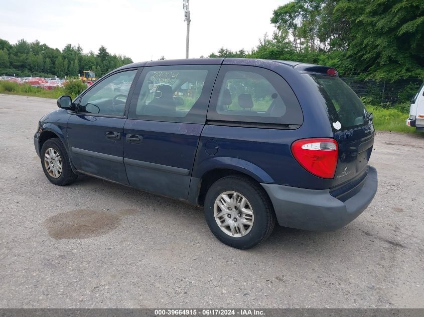 2005 Dodge Caravan Se VIN: 1D4GP25BX5B265524 Lot: 39664915