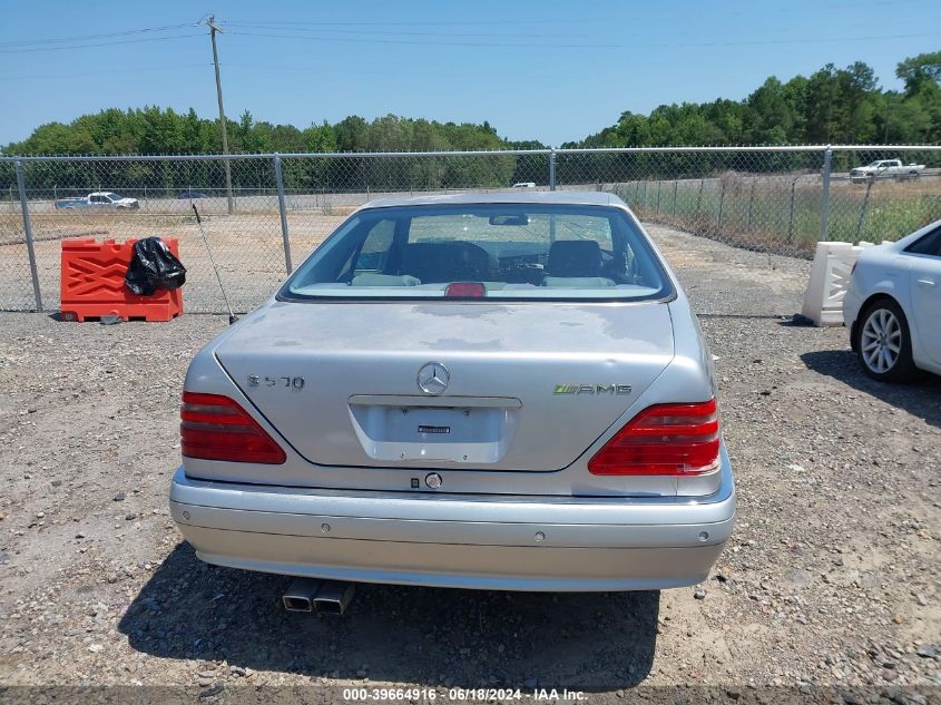 1997 Mercedes-Benz S 500 VIN: WDBGA70E1VA329760 Lot: 39664916