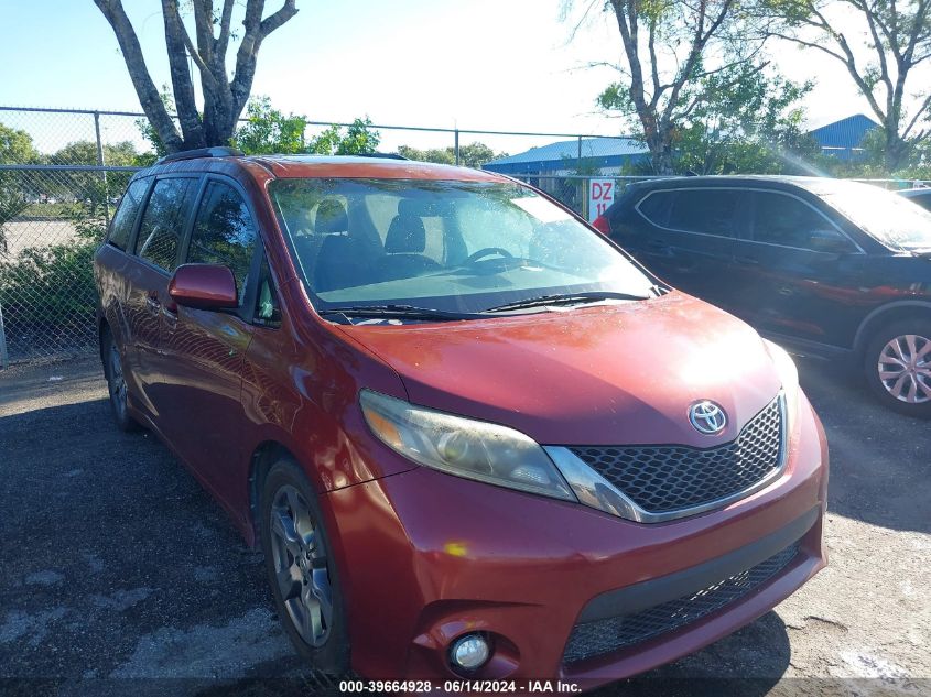 2017 Toyota Sienna Se 8 Passenger VIN: 5TDXZ3DC2HS786659 Lot: 39664928