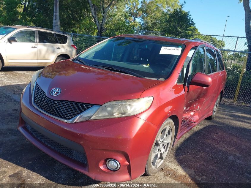 2017 Toyota Sienna Se 8 Passenger VIN: 5TDXZ3DC2HS786659 Lot: 39664928