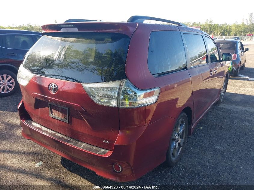 2017 Toyota Sienna Se 8 Passenger VIN: 5TDXZ3DC2HS786659 Lot: 39664928