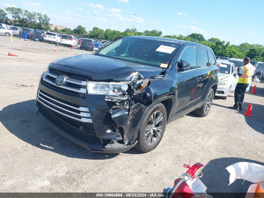 2018 Toyota Highlander Le VIN: 5TDZZRFH9JS244601 Lot: 39664964