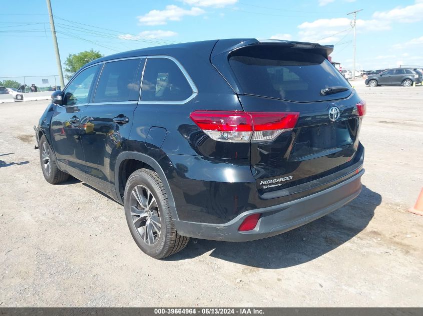 2018 Toyota Highlander Le VIN: 5TDZZRFH9JS244601 Lot: 39664964