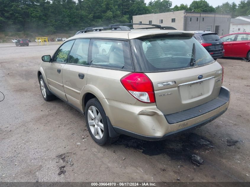 2008 Subaru Outback 2.5I/2.5I L.l. Bean Edition VIN: 4S4BP61C987365050 Lot: 39664970