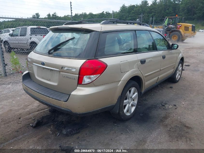 2008 Subaru Outback 2.5I/2.5I L.l. Bean Edition VIN: 4S4BP61C987365050 Lot: 39664970