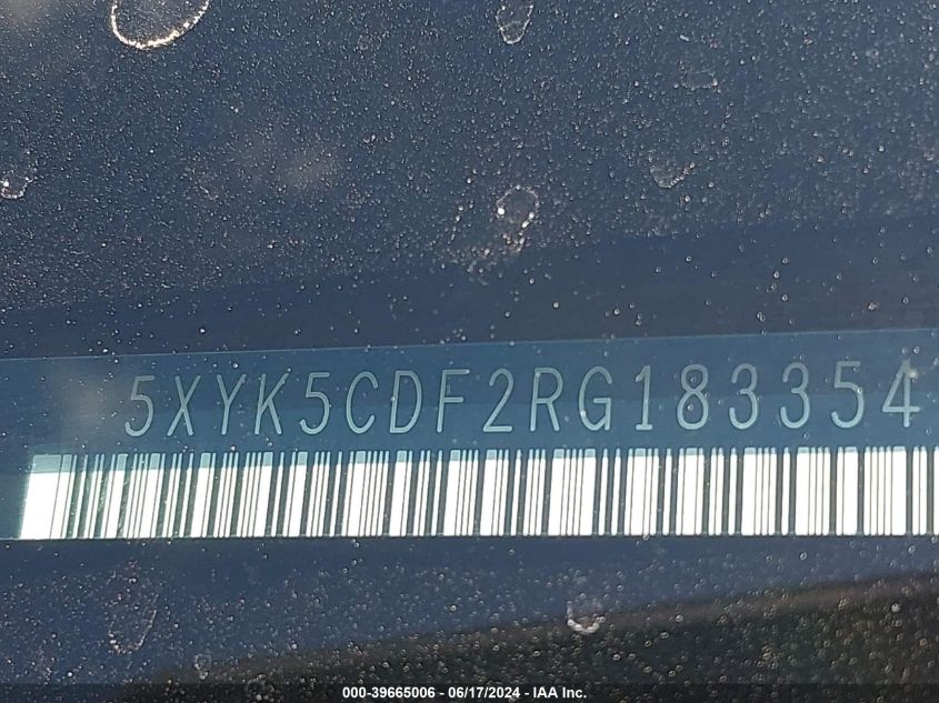 2024 Kia Sportage Sx-Prestige VIN: 5XYK5CDF2RG183354 Lot: 39665006