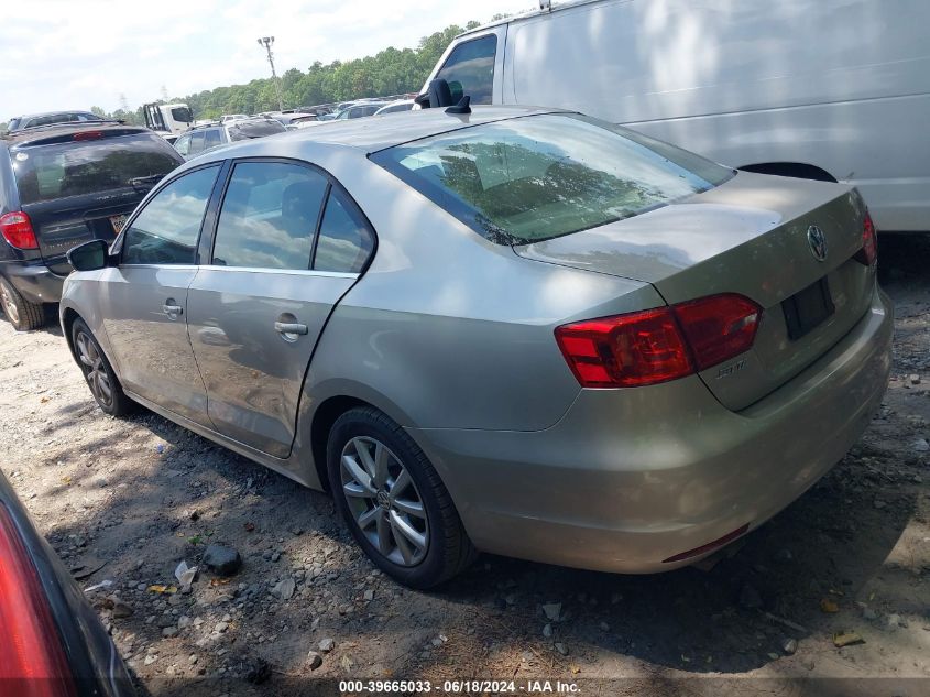 2013 Volkswagen Jetta 2.5L Se VIN: 3VWDX7AJ6DM266619 Lot: 39665033