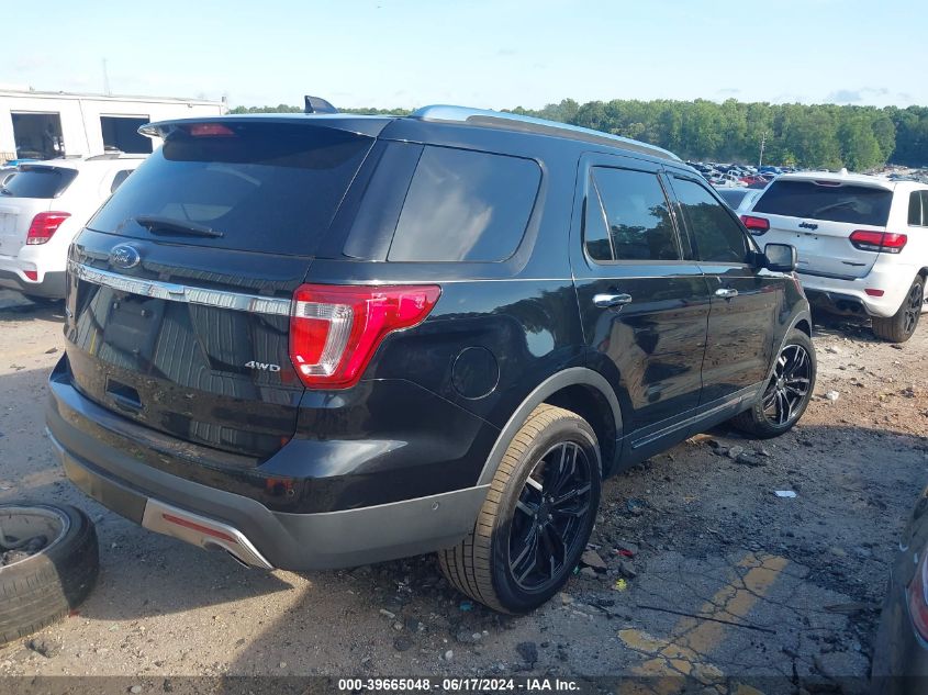 2017 Ford Explorer Limited VIN: 1FM5K8F86HGD01396 Lot: 39665048