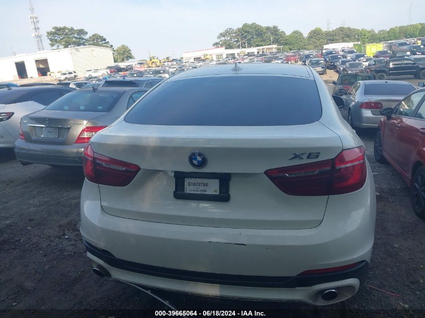 2016 BMW X6 xDrive35I VIN: 5UXKU2C59G0N81667 Lot: 39665064