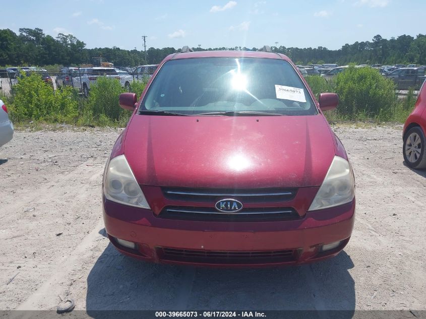 2006 Kia Sedona Ex/Lx VIN: KNDMB233966050737 Lot: 39665073