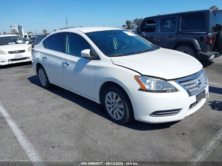 2013 Nissan Sentra Sv VIN: 3N1AB7AP3DL731116 Lot: 39665077