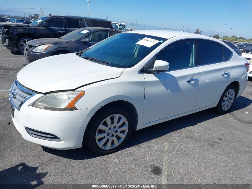 2013 Nissan Sentra Sv VIN: 3N1AB7AP3DL731116 Lot: 39665077