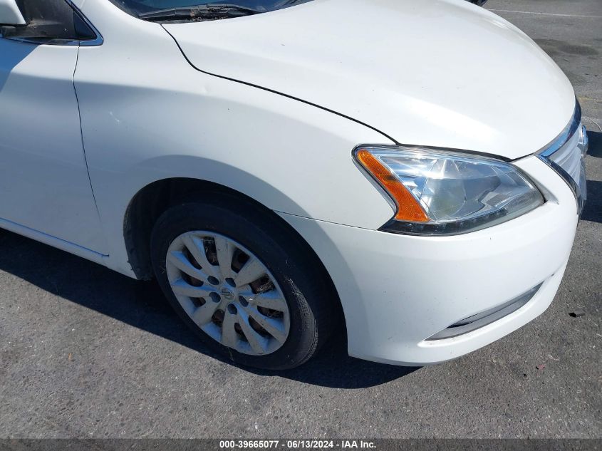 2013 Nissan Sentra Sv VIN: 3N1AB7AP3DL731116 Lot: 39665077