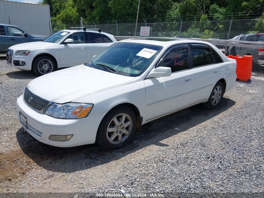 2000 Toyota Avalon Xls VIN: 4T1BF28B2YU095637 Lot: 39665084