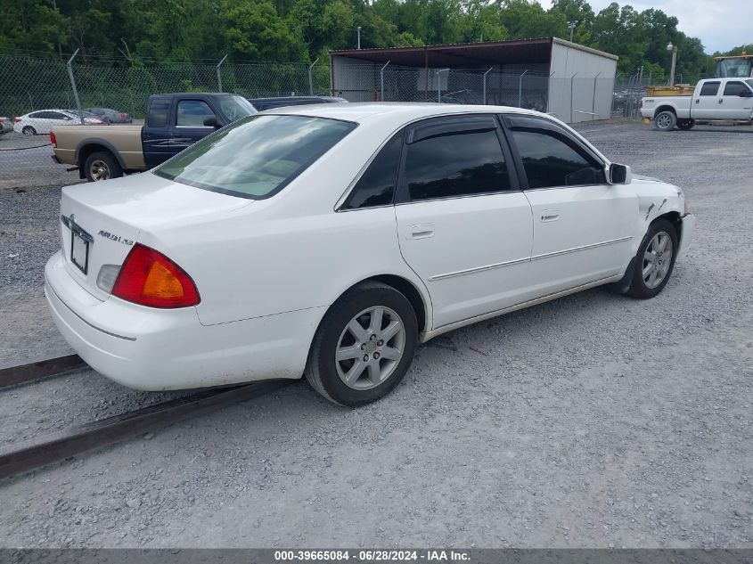 2000 Toyota Avalon Xls VIN: 4T1BF28B2YU095637 Lot: 39665084