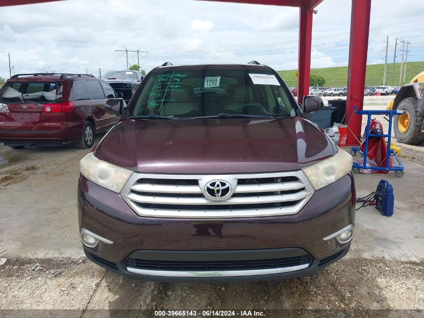 2011 Toyota Highlander Limited V6 VIN: 5TDYK3EHXBS033701 Lot: 39665143