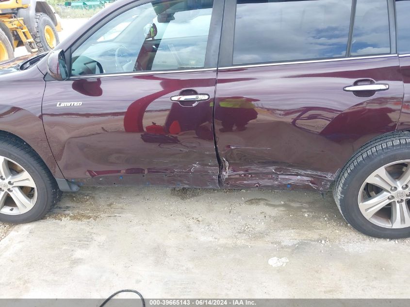 2011 Toyota Highlander Limited V6 VIN: 5TDYK3EHXBS033701 Lot: 39665143