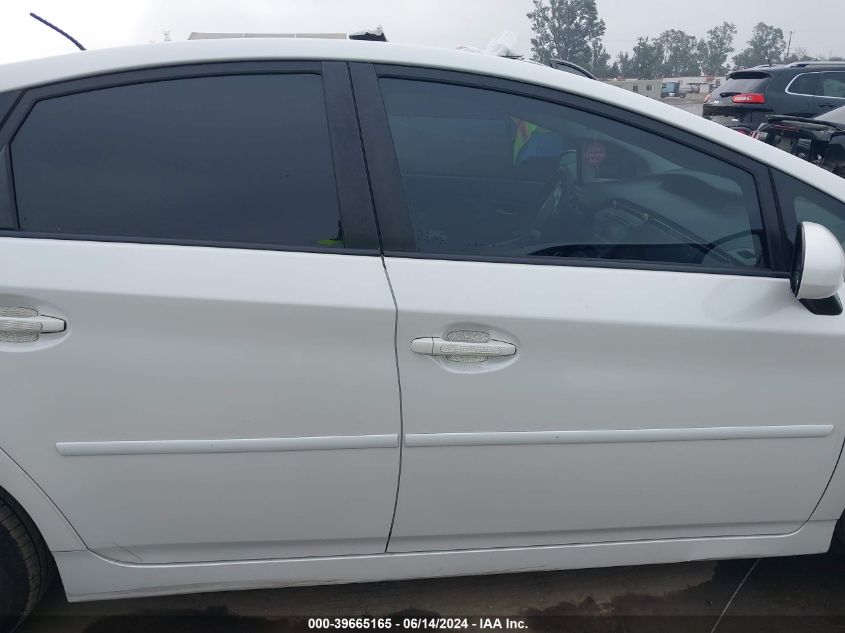 2014 Toyota Prius VIN: JTDKN3DU1E0375167 Lot: 39665165