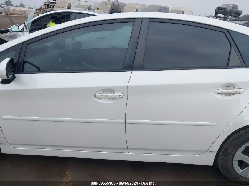 2014 Toyota Prius VIN: JTDKN3DU1E0375167 Lot: 39665165