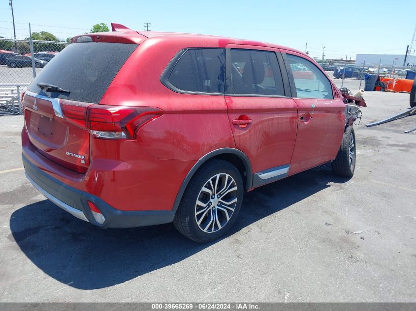 2018 Mitsubishi Outlander Se VIN: JA4AD3A36JZ023356 Lot: 39665269