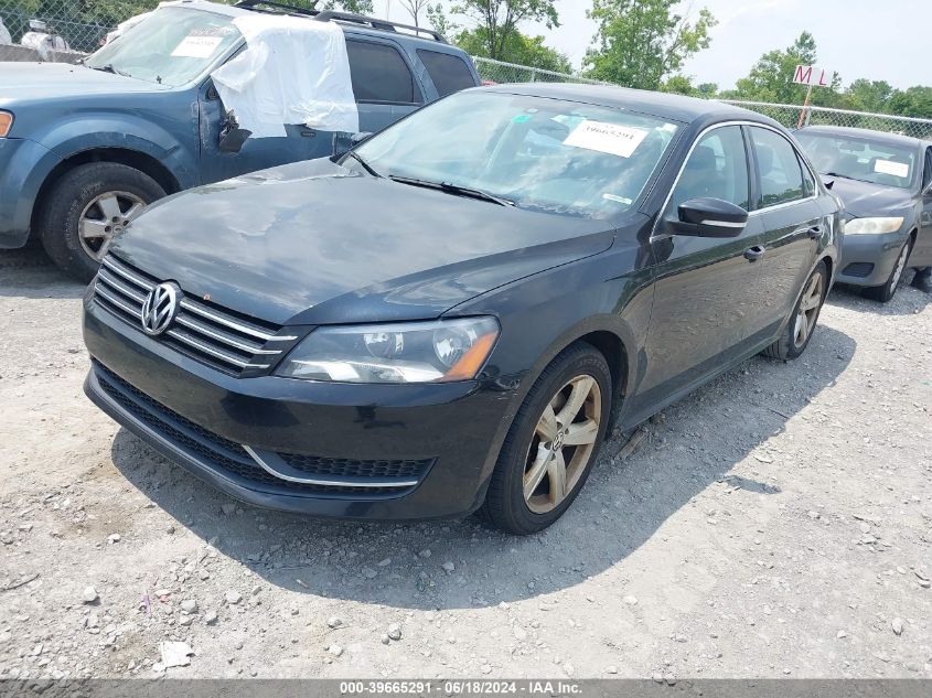 1VWBP7A34DC036989 2013 Volkswagen Passat 2.5L Se