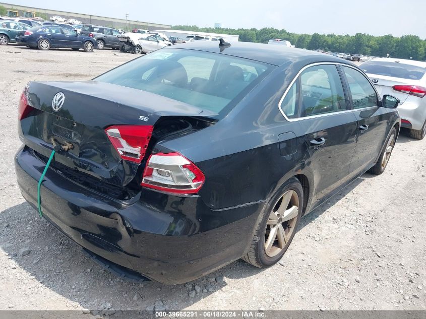 2013 Volkswagen Passat 2.5L Se VIN: 1VWBP7A34DC036989 Lot: 39665291