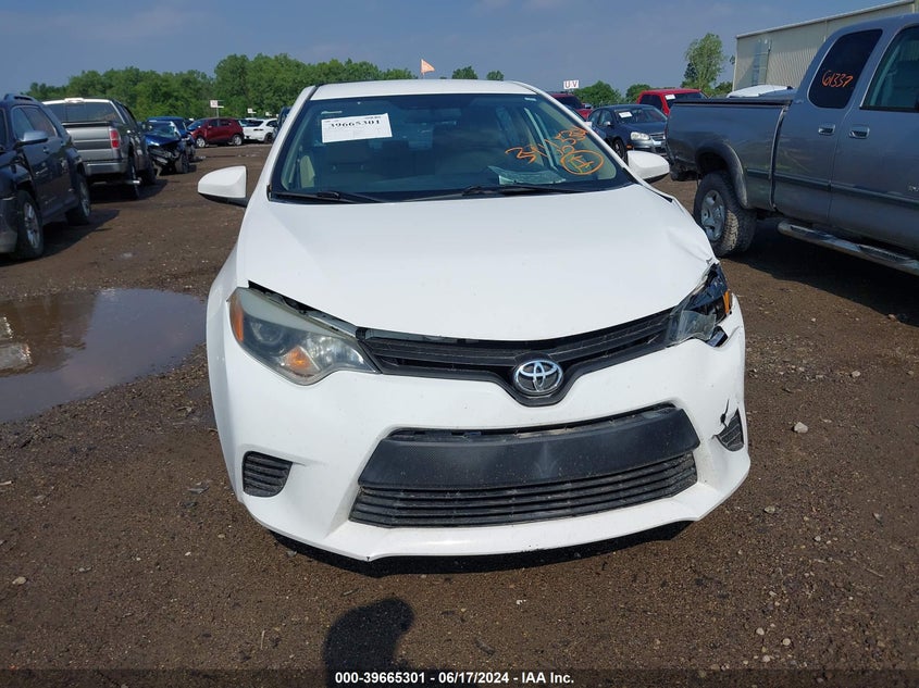 2014 Toyota Corolla Le VIN: 5YFBURHE8EP053107 Lot: 39665301