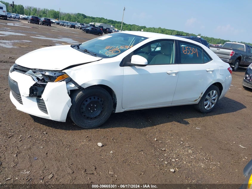 2014 Toyota Corolla Le VIN: 5YFBURHE8EP053107 Lot: 39665301
