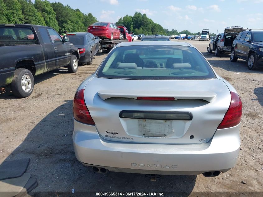 2004 Pontiac Grand Prix Gt1 VIN: 2G2WP522741272125 Lot: 39665314