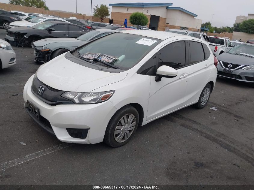 2015 Honda Fit Lx VIN: 3HGGK5H59FM711502 Lot: 39665317