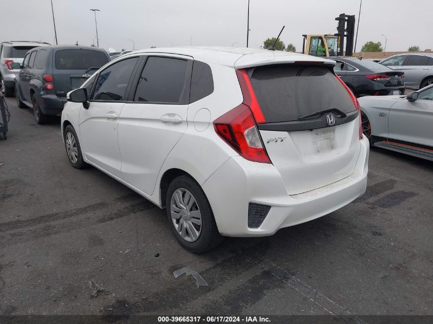 2015 Honda Fit Lx VIN: 3HGGK5H59FM711502 Lot: 39665317