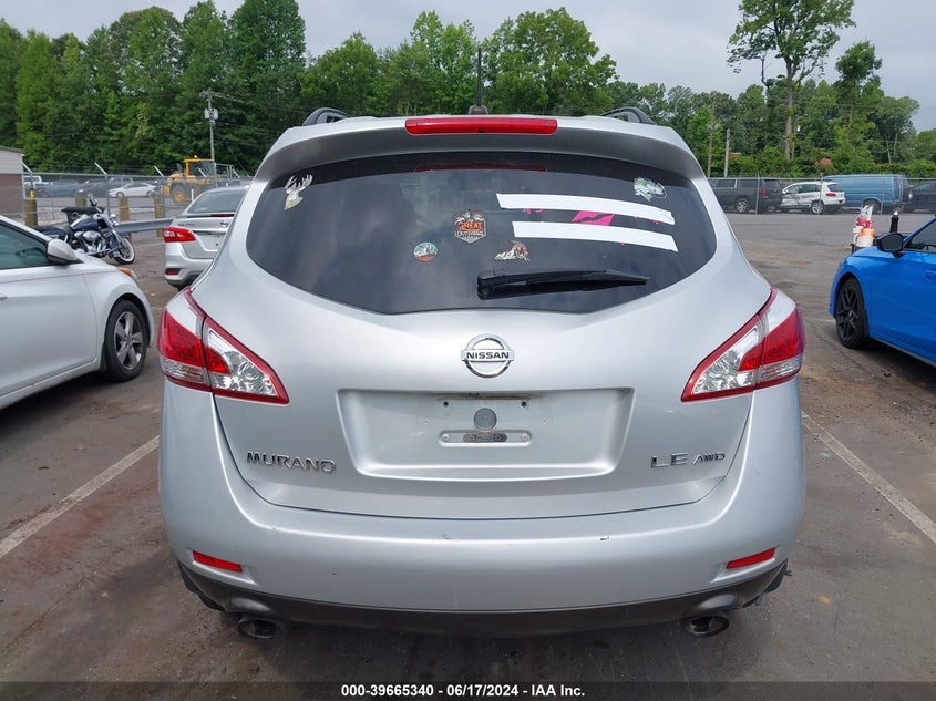 2011 Nissan Murano Le VIN: JN8AZ1MW2BW150369 Lot: 39665340