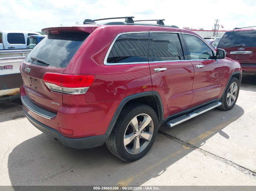 2014 Jeep Grand Cherokee Limited VIN: 1C4RJFBT2EC115252 Lot: 39665386