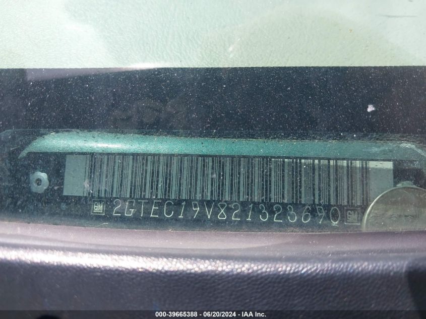 2002 GMC Sierra 1500 Sle VIN: 2GTEC19V821323690 Lot: 39665388